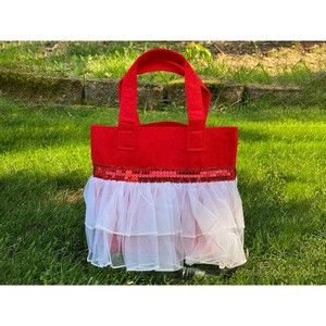 Flower Girl Bag, Wedding Tote, Ballerina Bag, Bridesmaid Bag, Bridal Shower Gift